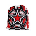 Star Checkerboard Splatter Drawstring Pouch (XL)