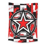 Star Checkerboard Splatter Medium Tapestry