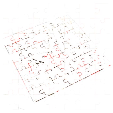 Star Checkerboard Splatter Wooden Puzzle Square from ArtsNow.com