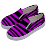 Pink Zebra Kids  Canvas Slip Ons