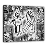 Robot Love Canvas 24  x 20  (Stretched)