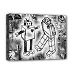 Robot Love Deluxe Canvas 16  x 12  (Stretched) 