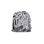 Robot Love Drawstring Pouch (Small)