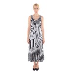 Robot Love Sleeveless Maxi Dress