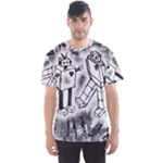 Robot Love Men s Sports Mesh Tee