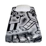 Robot Love Fitted Sheet (Single Size)