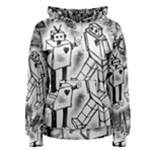 Robot Love Women s Pullover Hoodie