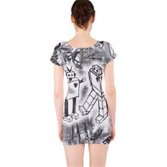 Short Sleeve Bodycon Dress Back Short Sleeve Bodycon Dress Back
