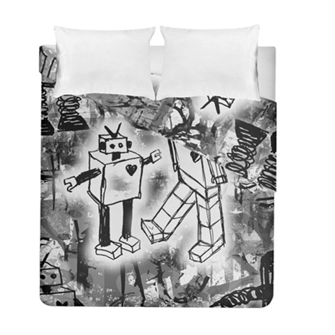 Robot Love Duvet Cover Double Side (Full/ Double Size) from ArtsNow.com