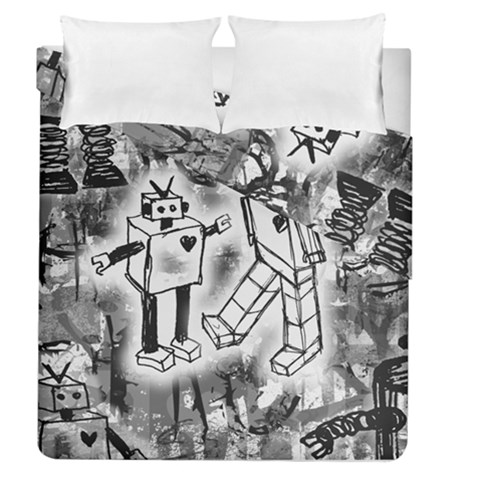Robot Love Duvet Cover Double Side (Queen Size) from ArtsNow.com