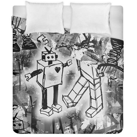 Robot Love Duvet Cover Double Side (California King Size) from ArtsNow.com