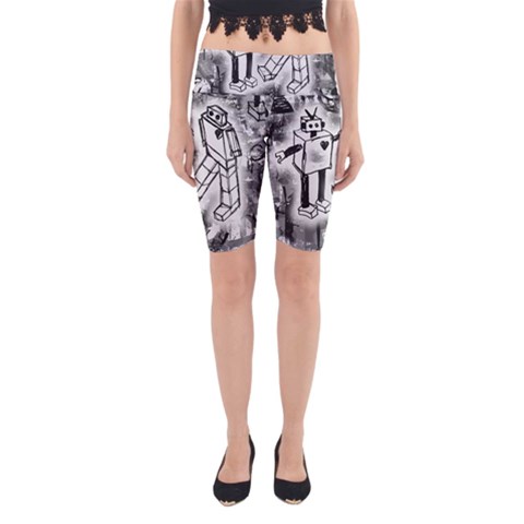 Robot Love Yoga Cropped Leggings from ArtsNow.com