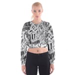 Robot Love Cropped Sweatshirt