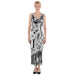 Robot Love Fitted Maxi Dress