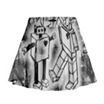 Robot Love Mini Flare Skirt