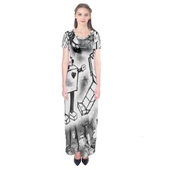 Short Sleeve Maxi Dress 