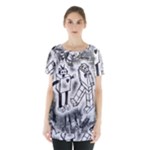 Robot Love Skirt Hem Sports Top