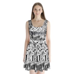 Split Back Mini Dress  