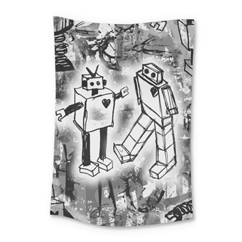 Robot Love Small Tapestry from ArtsNow.com