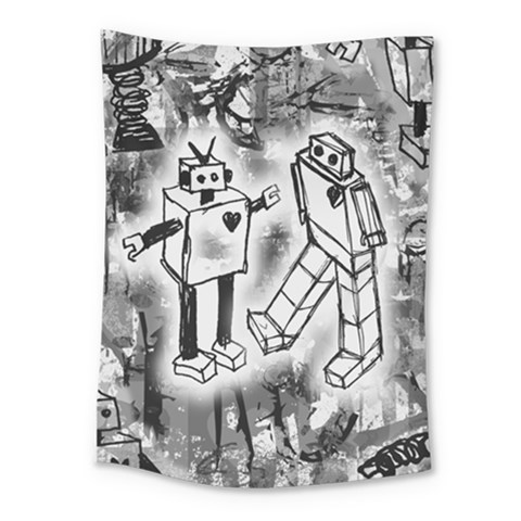 Robot Love Medium Tapestry from ArtsNow.com