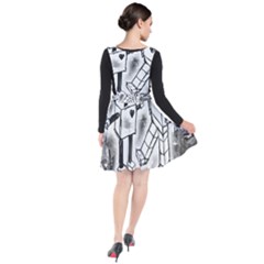 Plunge Pinafore Dress 