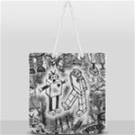 Robot Love Full Print Rope Handle Tote (Large)