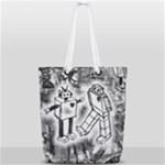 Robot Love Full Print Rope Handle Tote (Small)