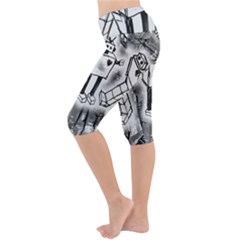 Lightweight Velour Cropped Yoga Leggings 