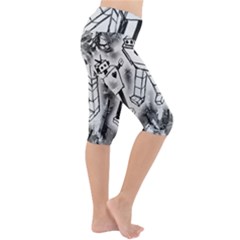 Lightweight Velour Cropped Yoga Leggings 