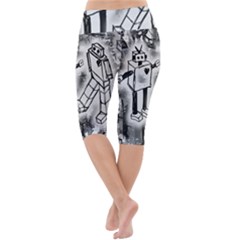Lightweight Velour Cropped Yoga Leggings 