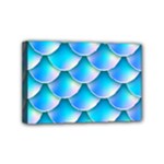 Mermaid Tail Blue Mini Canvas 6  x 4  (Stretched)