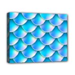 Mermaid Tail Blue Canvas 10  x 8  (Stretched)
