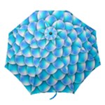 Mermaid Tail Blue Folding Umbrella