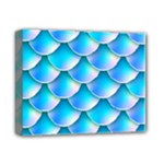 Mermaid Tail Blue Deluxe Canvas 14  x 11  (Stretched)