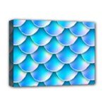 Mermaid Tail Blue Deluxe Canvas 16  x 12  (Stretched) 