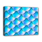 Mermaid Tail Blue Deluxe Canvas 20  x 16  (Stretched)