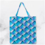 Mermaid Tail Blue Grocery Tote Bag