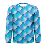 Mermaid Tail Blue Men s Long Sleeve Tee