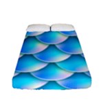 Mermaid Tail Blue Fitted Sheet (Full/ Double Size)