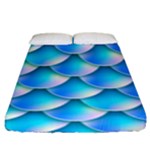 Mermaid Tail Blue Fitted Sheet (King Size)