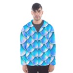 Mermaid Tail Blue Men s Hooded Windbreaker
