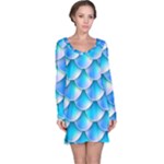 Mermaid Tail Blue Long Sleeve Nightdress