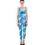 Mermaid Tail Blue One Piece Catsuit