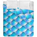 Mermaid Tail Blue Duvet Cover Double Side (California King Size)