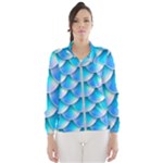 Mermaid Tail Blue Women s Windbreaker