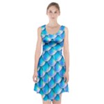 Mermaid Tail Blue Racerback Midi Dress