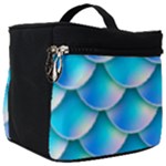 Mermaid Tail Blue Make Up Travel Bag (Big)