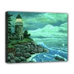 Jerrys Lighthouse Bordered Canvas 14  x 11  (Stretched)