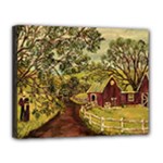 Old Red Barn By Ave Hurley 11x14 Print Canvas 14  x 11  (Stretched) Clone