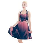 dark thanksgiving dinner Halter Party Swing Dress 